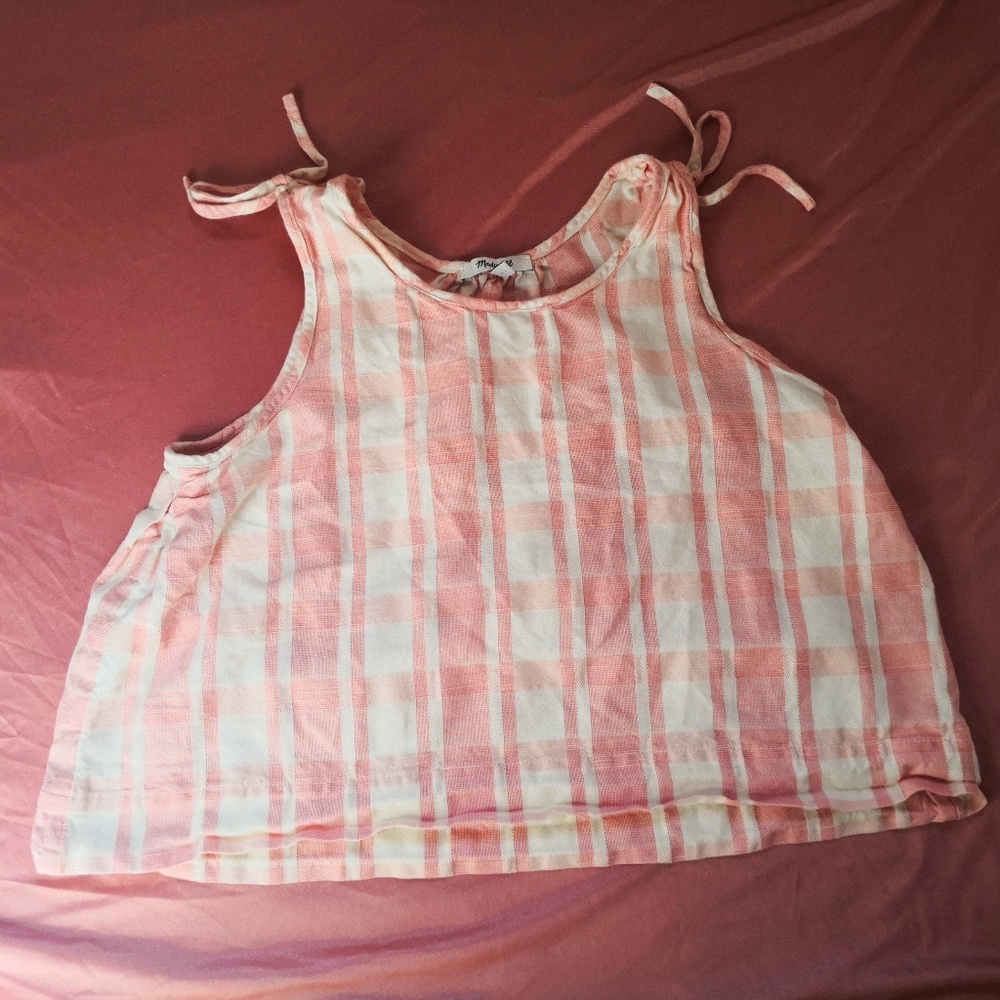 Madewell Gingham Crop Tank